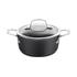 Ballarini Alba 24cm (4.4L) Casserole Pot w/ Lid Black