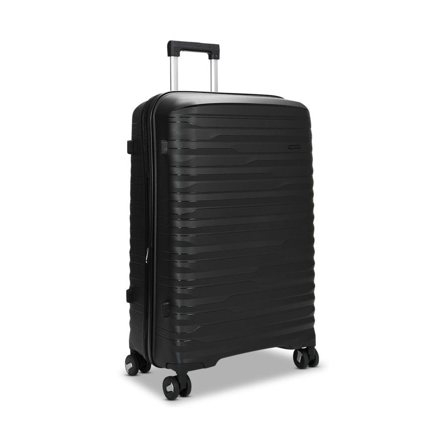 Nomad Discover 75cm Hardside Checked Suitcase Black Black