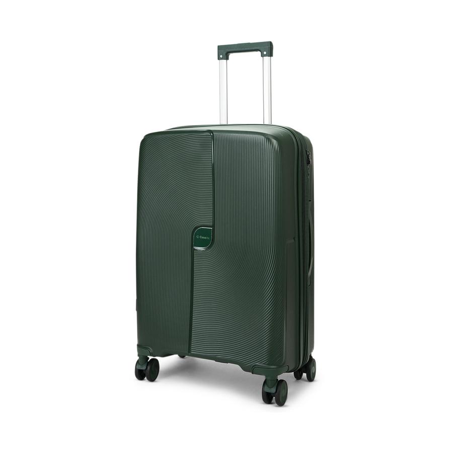 Caselite Aero 65cm Hardside Checked Suitcase Forest Green Forest Green