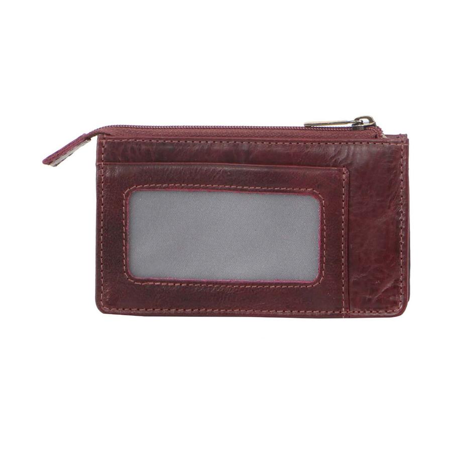 Pierre Cardin Nova Italian Leather Coin Purse Cherry Cherry