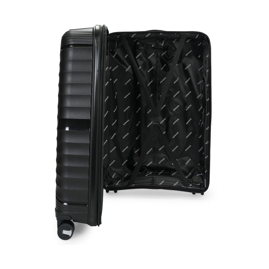 Nomad Aspire 75cm Hardside Checked Suitcase Black Black