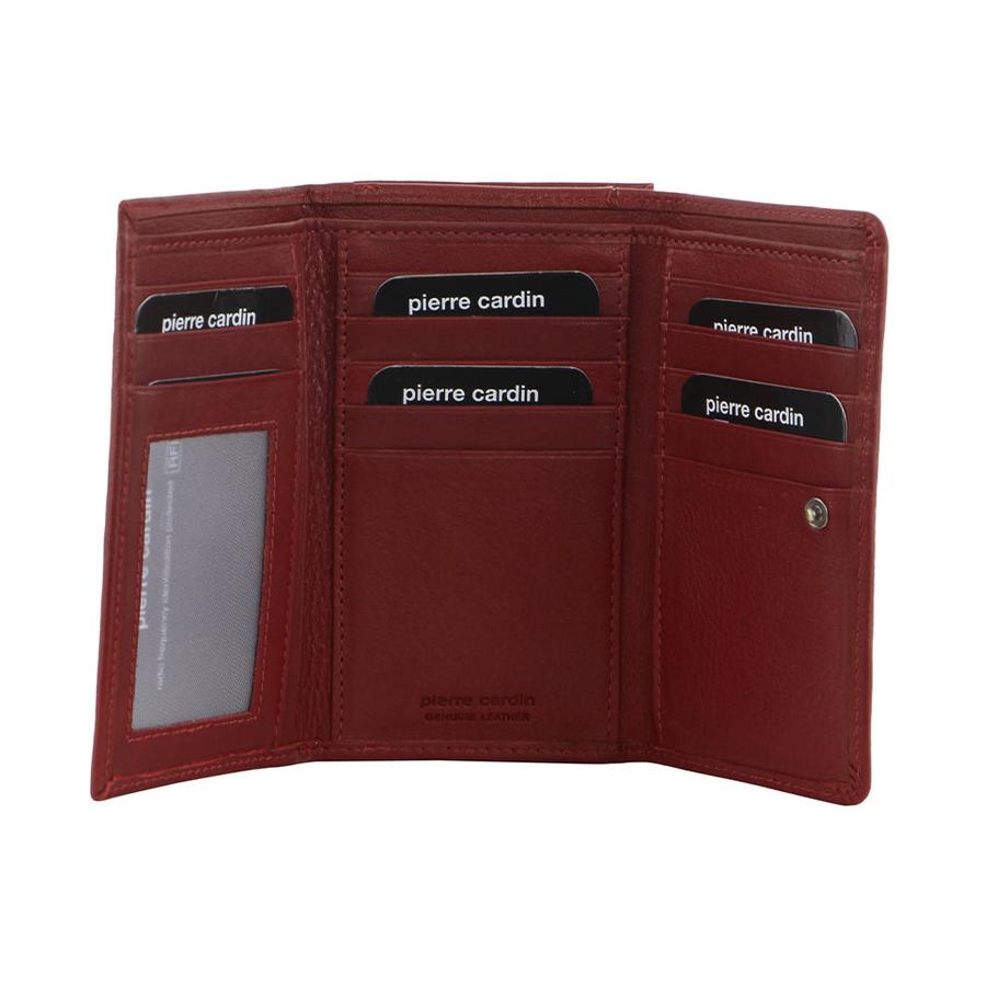 Pierre Cardin Tabby Women's Italian Leather RFID Wallet Red Red