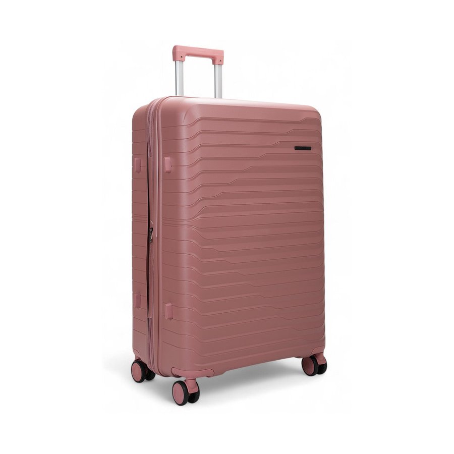 Caselite Summit 75cm Hardside Checked Suitcase Rose Rose