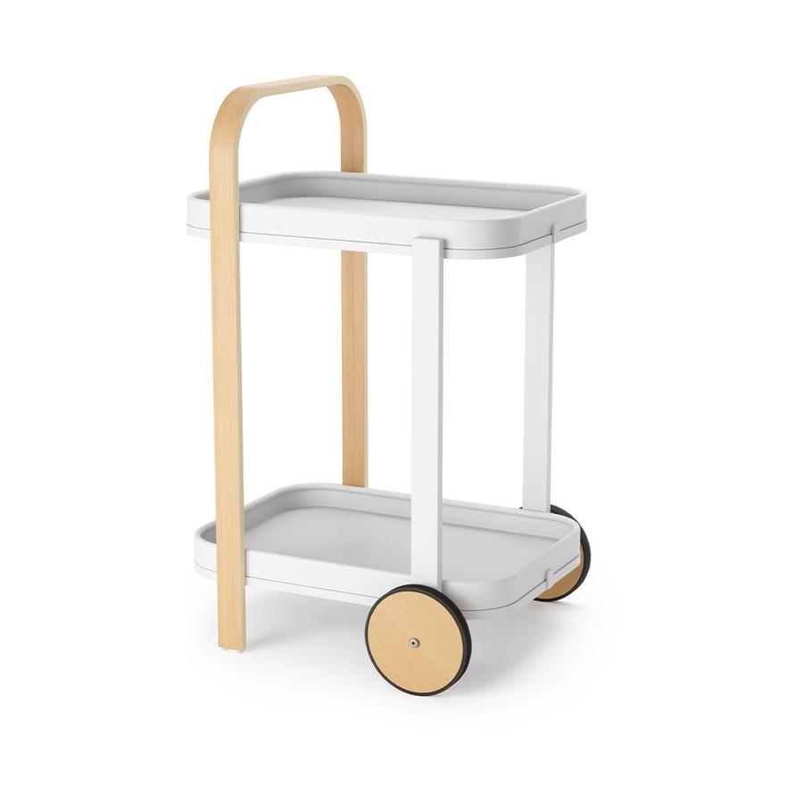 Umbra Bellwood Bar Serving Cart White/Natural White/Natural