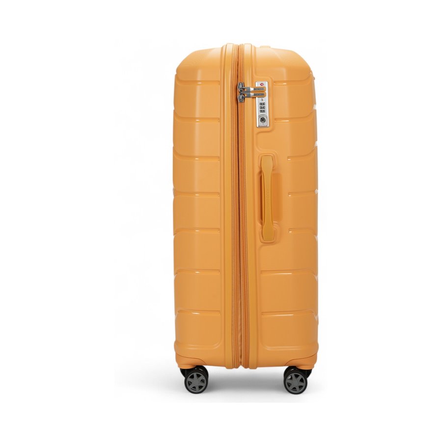 Samsonite Oc2lite 75cm Hardside Checked Suitcase Honey Gold Honey Gold