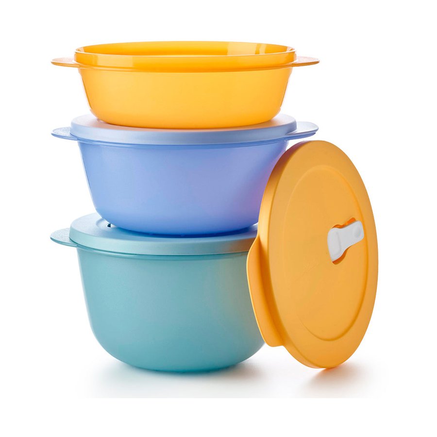 Tupperware Store, Serve, Go Large Container Set (3 Piece) Multi Coloured Multi Coloured
