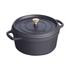 Staub 26cm (5.2L) Round Cocotte Black