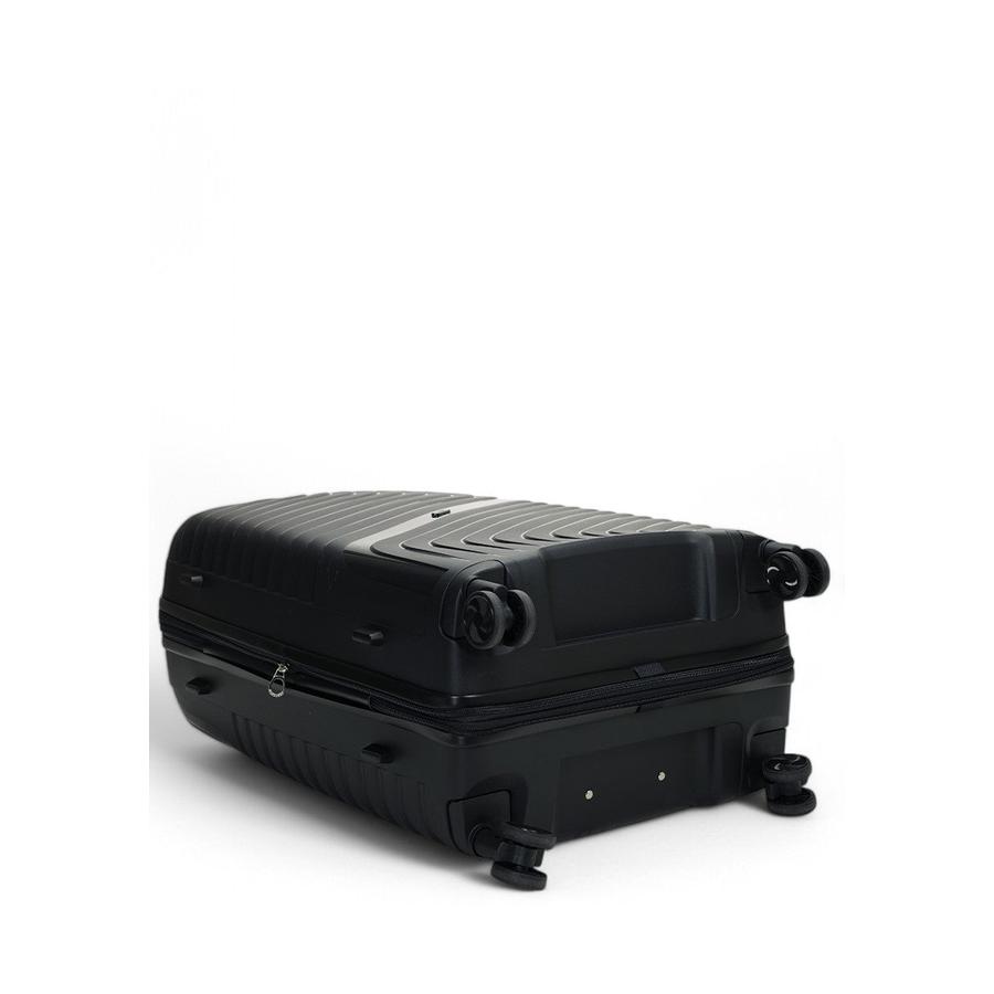 Nomad Journey 75cm Hardside Checked Suitcase Black Black