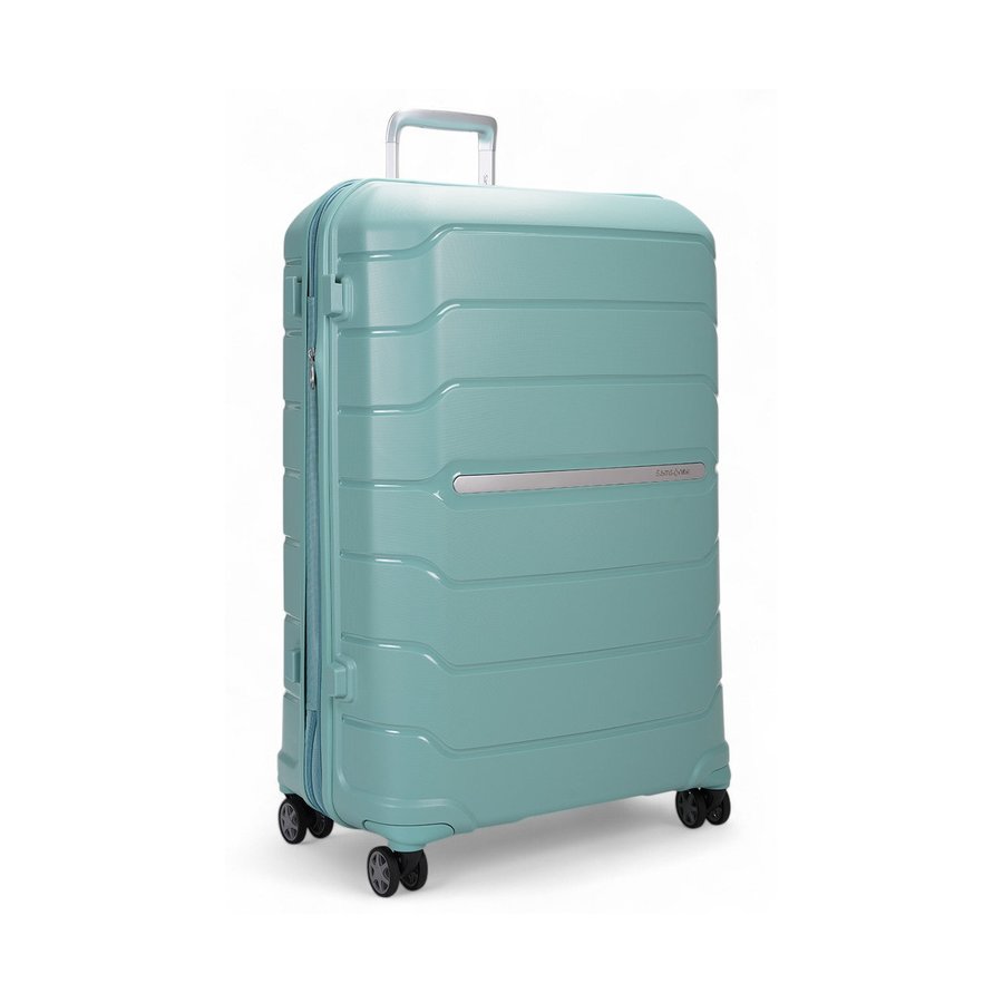 Samsonite Oc2lite 75cm Hardside Checked Suitcase Aqua Aqua