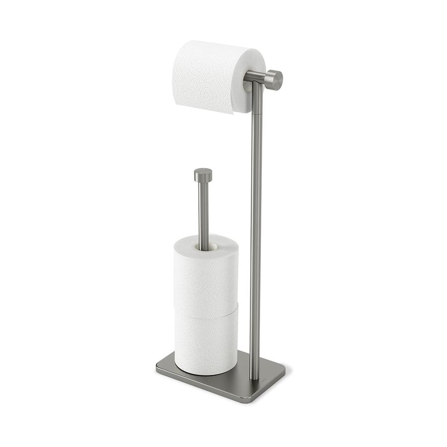 Umbra Cappa Toilet Paper Holder & Reserve Nickel Nickel