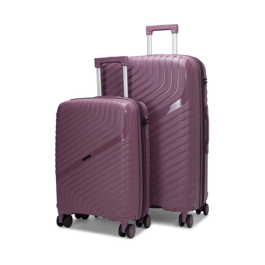 Nomad Journey 56cm & 75cm Hardside Luggage Set Purple Purple