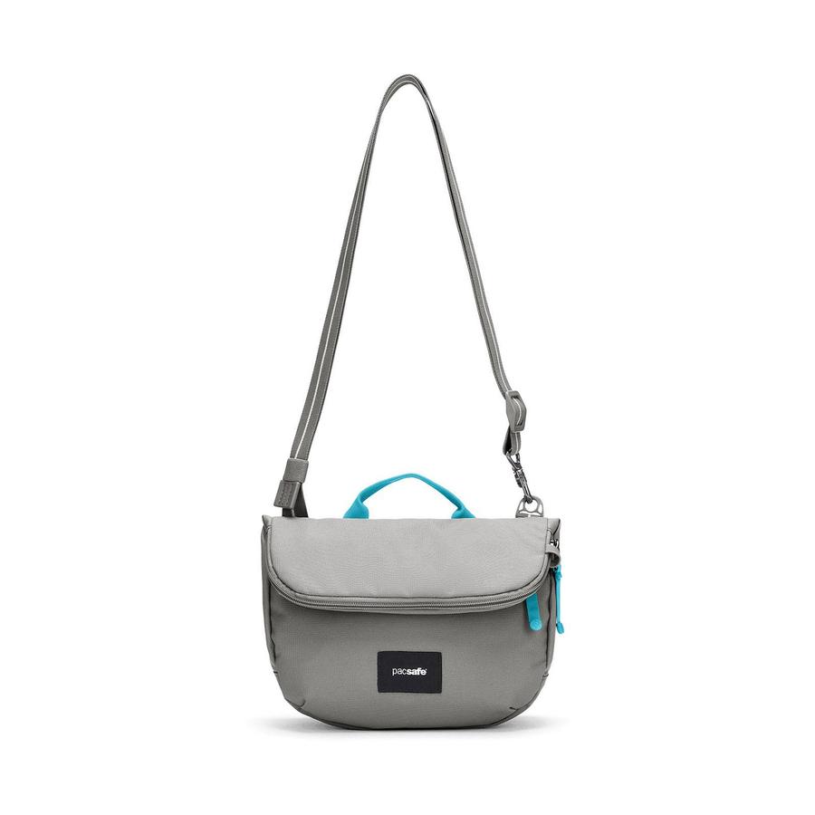 Pacsafe GO Anti-Theft Recycled Saddle Crossbody Bag Stone Stone