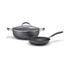 Circulon ScratchDefense A1 21.5cm Induction Skillet & 28.5cm Casserole Black
