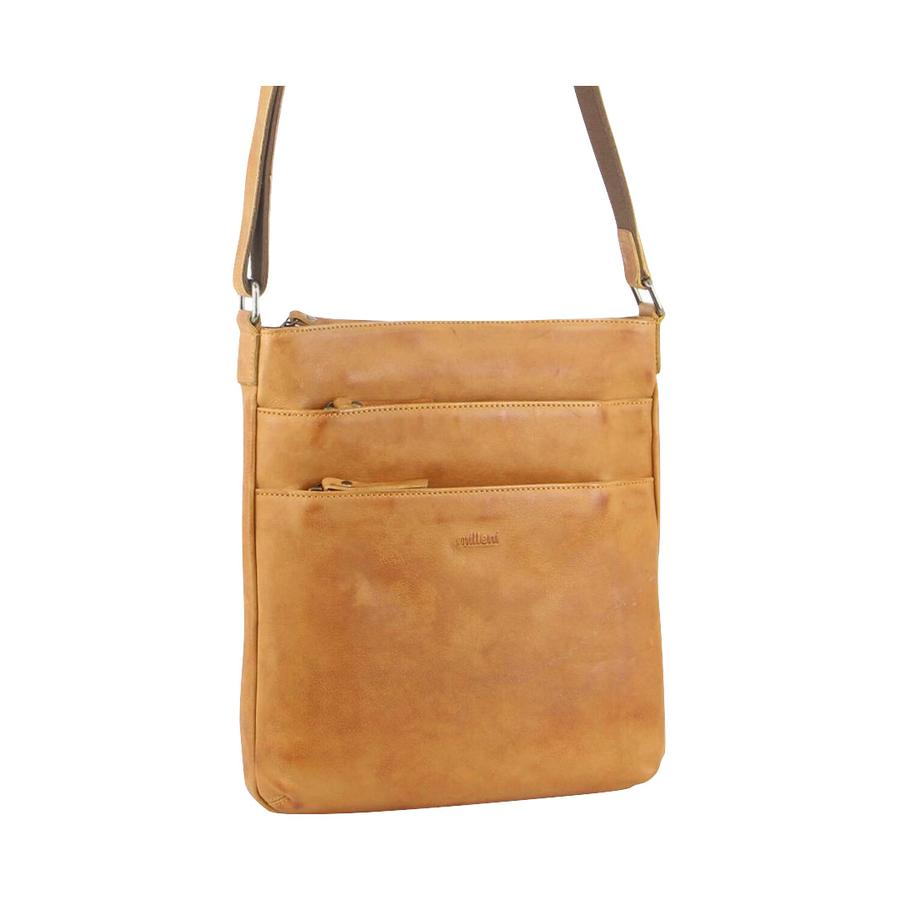 Milleni Flora Women's Leather Crossbody Bag Caramel Caramel