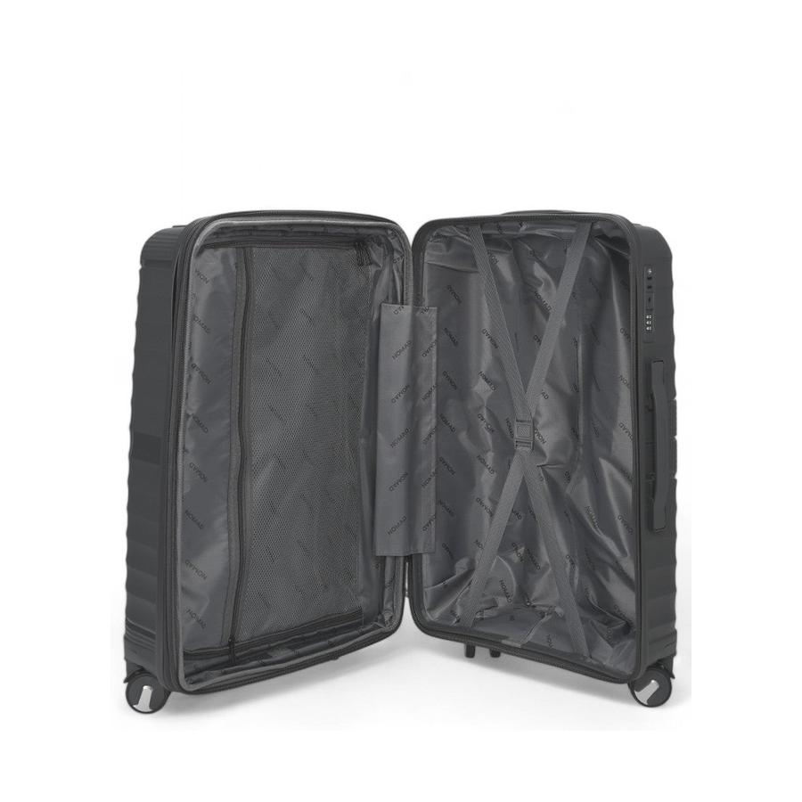 Nomad Aspire 65cm Hardside Checked Suitcase Dark Grey Dark Grey