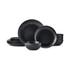 Mikasa Jardin Midnight 12-Piece Stoneware Dinner Set Black