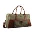 Pierre Cardin Raven Canvas Overnight Duffle Bag Brown