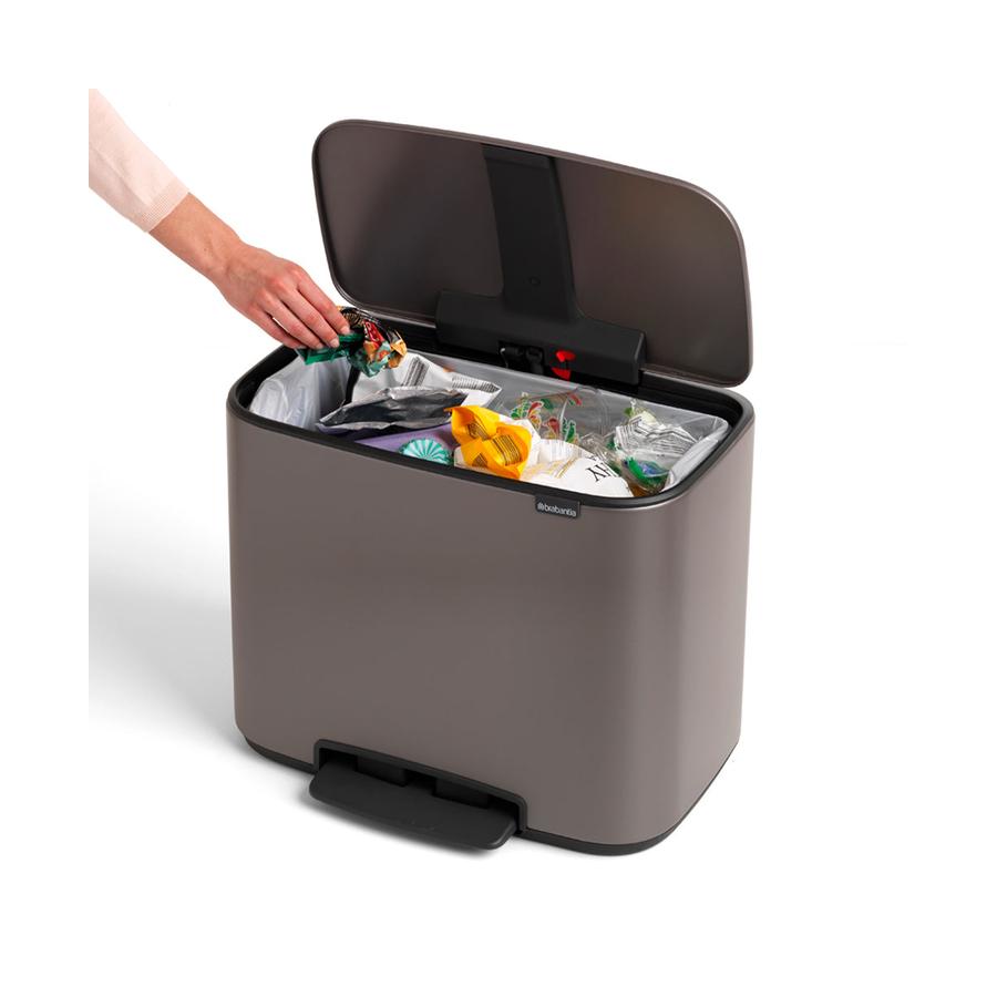 Brabantia Bo Pedal Bin (36L) Platinum Platinum