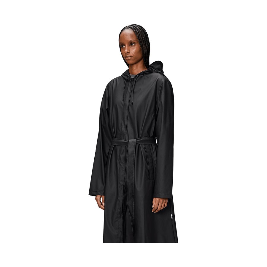 Rains A-Line Longer W Jacket Black XL
