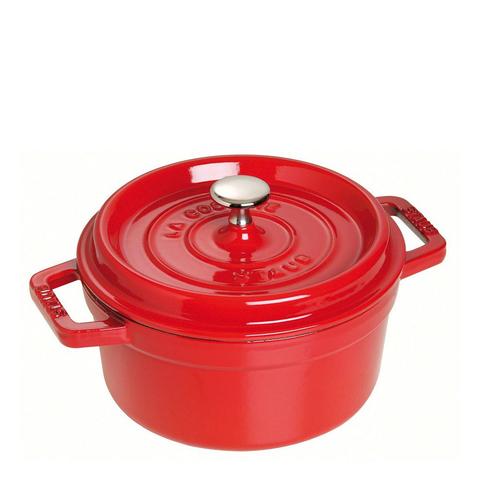 Staub 26cm (5.2L) Round Cocotte Cherry Red