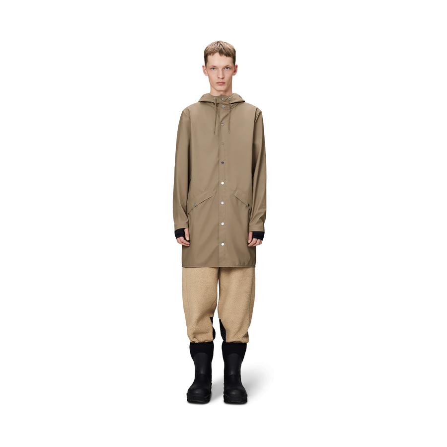 Rains Long Jacket Beige XL