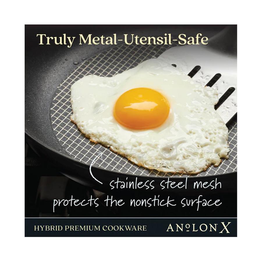 Anolon SearTech 21cm & 25cm Skillet Set Black Black