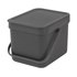 Brabantia Sort & Go Waste Bin (6L) Grey
