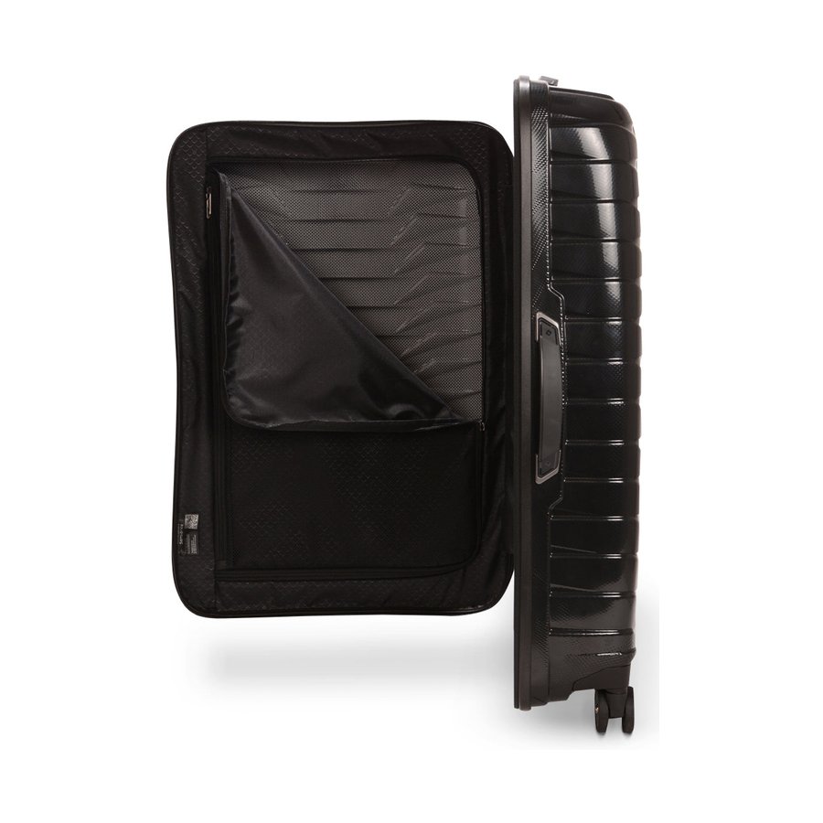 Samsonite Proxis 75cm Hardside Checked Suitcase Black Black