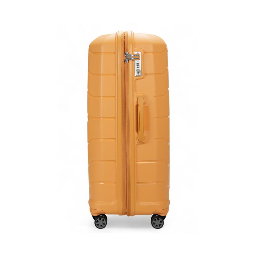 Samsonite Oc2lite 81cm Hardside Checked Suitcase Honey Gold Honey Gold