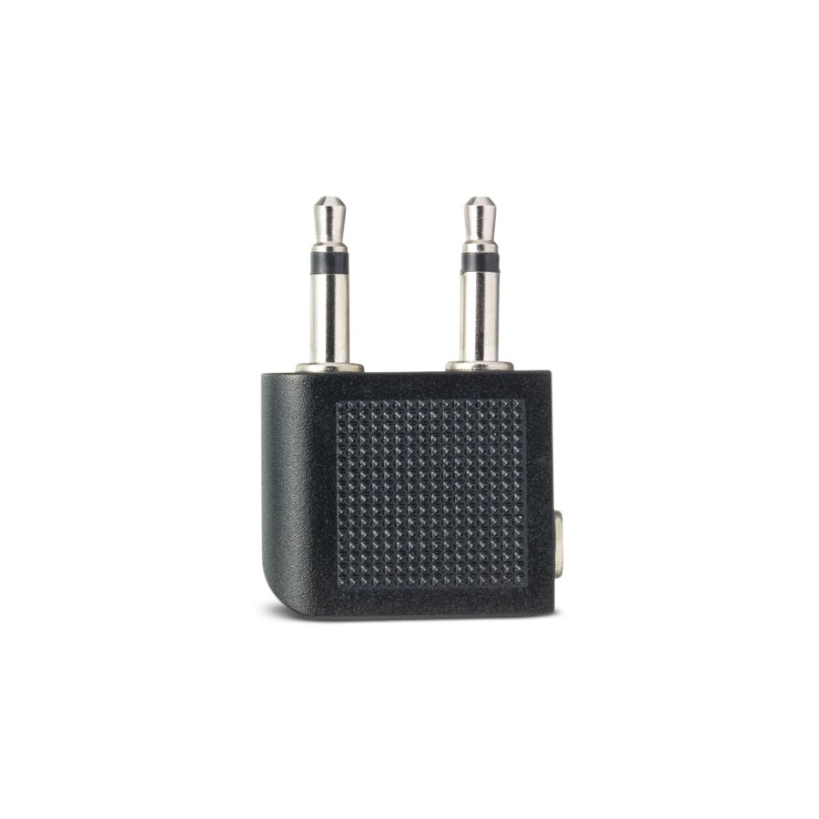 Go Travel Airline Headphone Adapter Black Black
