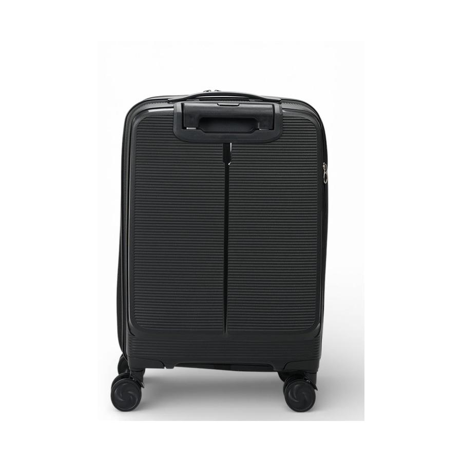 Caselite Venture 57cm Top Open Hardside Carry-On Suitcase Black Black