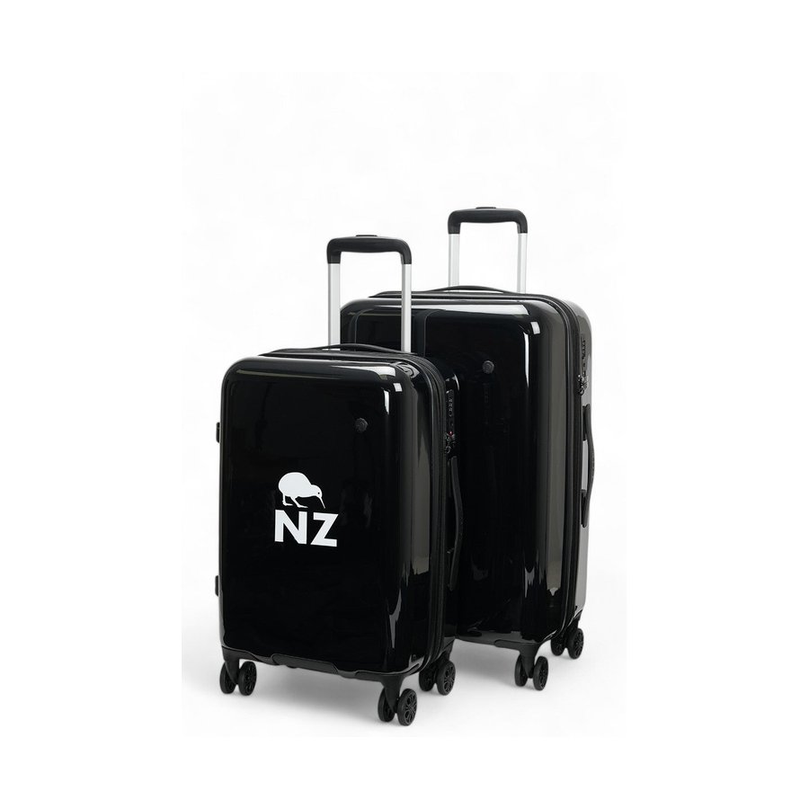 Caselite NZ Kiwi 56cm & 67cm Hardside Luggage Set Black Black