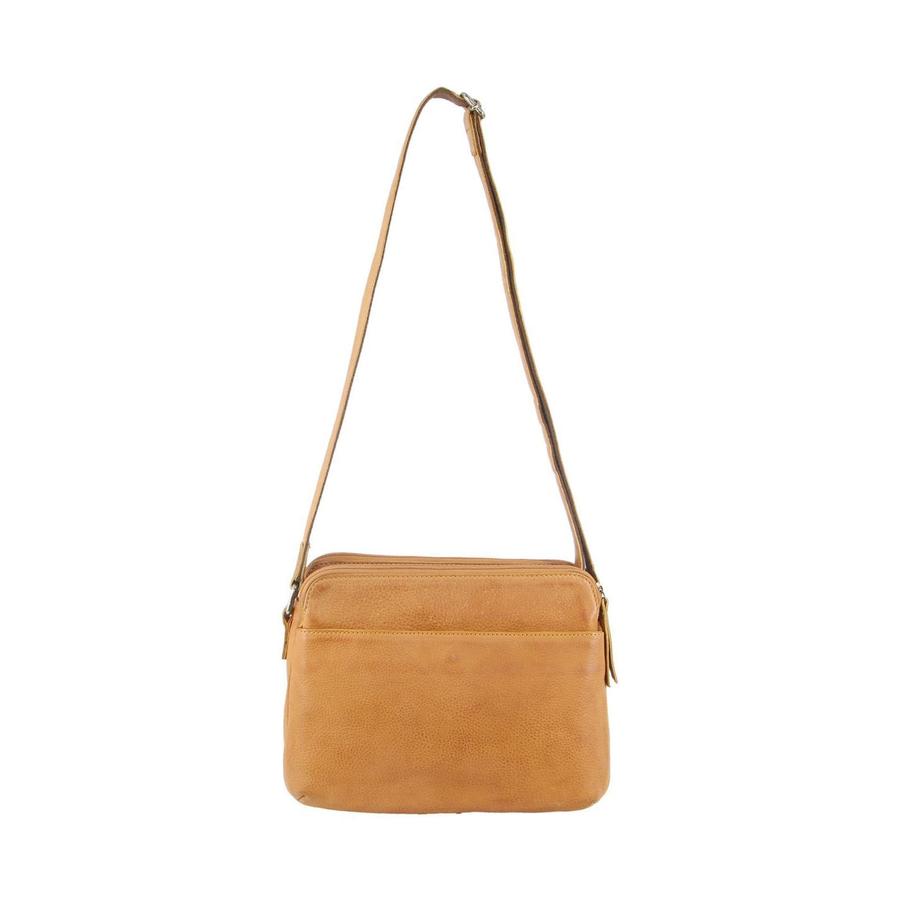 Milleni Grace Women's Leather Crossbody Bag Caramel Caramel