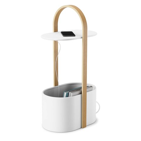Umbra Bellwood Storage Table White/Natural