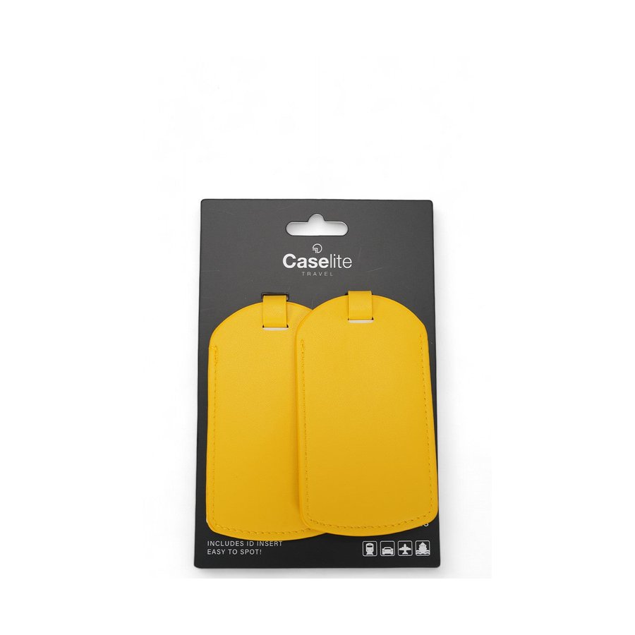 Caselite Luggage Tags (2 Pack) Yellow Yellow