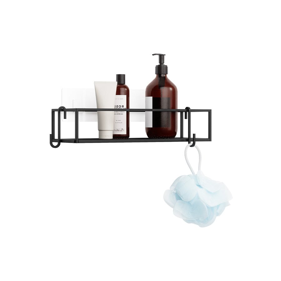 Umbra Cubiko Shower Bins (Set of 2) Black Black