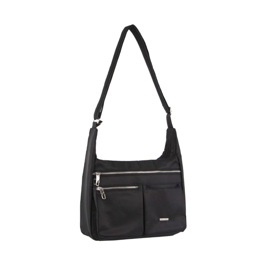 Pierre Cardin Layla Anti-Theft Crossbody Bag Black Black
