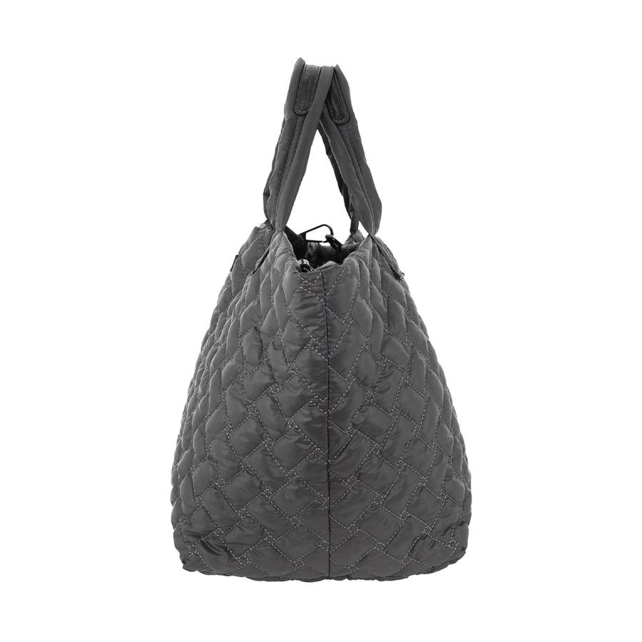 Pierre Cardin Beverley Ladies Nylon Small Quilted Tote Bag Grey Grey