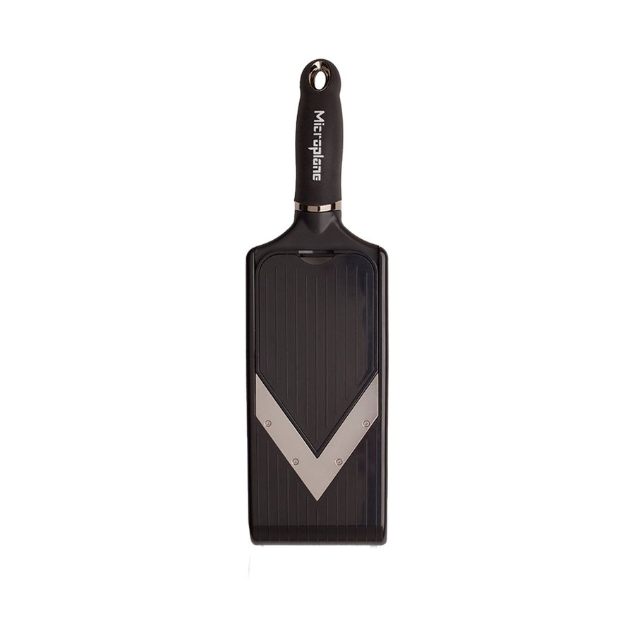 Microplane Adjustable V-Slicer with Julienne Blade Black Black