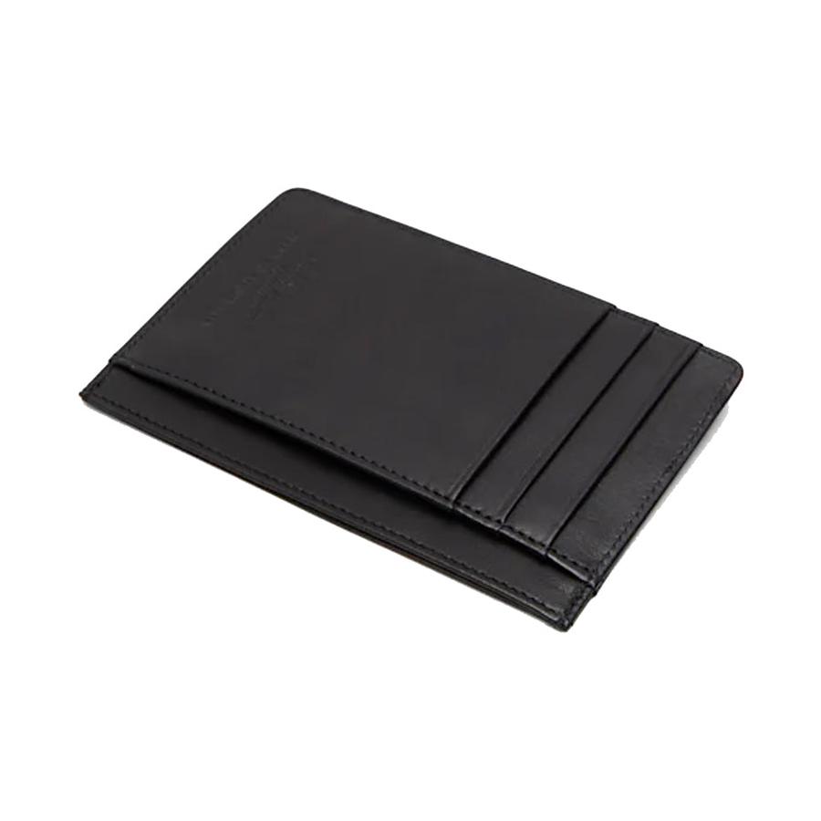 RM Williams Singleton Vertical Card Holder Wallet Black Black