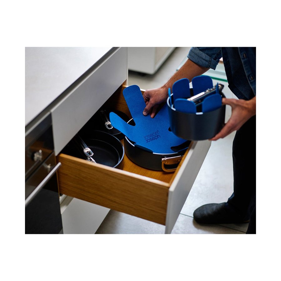 Joseph Joseph Space 3 Piece Non-Stick Saucepan Set Midnight Blue Midnight Blue