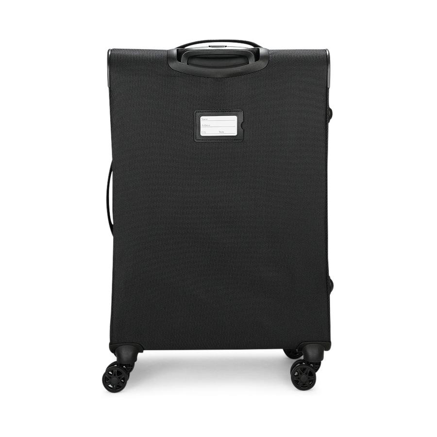 Caselite Ultra 69cm Softside Checked Suitcase Black Black