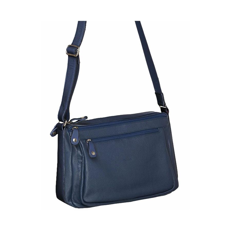 Milleni Caroline Women's Leather Crossbody Bag Navy Navy