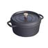 Staub 24cm (3.8L) Round Cocotte Black