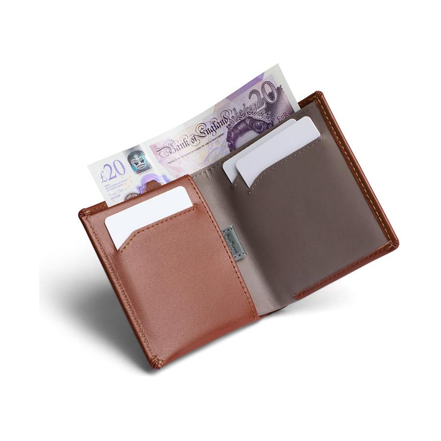 Bellroy RFID Note Sleeve Leather Wallet Sienna Sienna