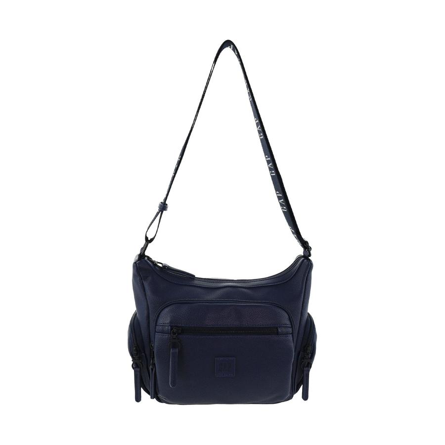Gap Nexa Ladies Vegan Leather Function Crossbody Bag Navy Navy