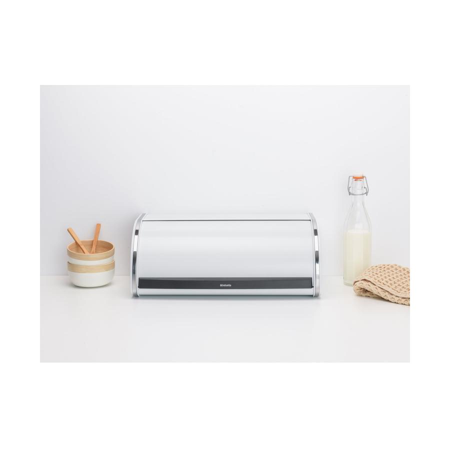 Brabantia Roll Top Bread Bin White White