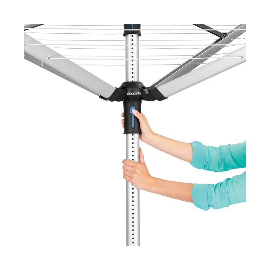 Brabantia Rotary Lift-O-Matic Advance Dryer (50m) Metallic Grey Metallic Grey