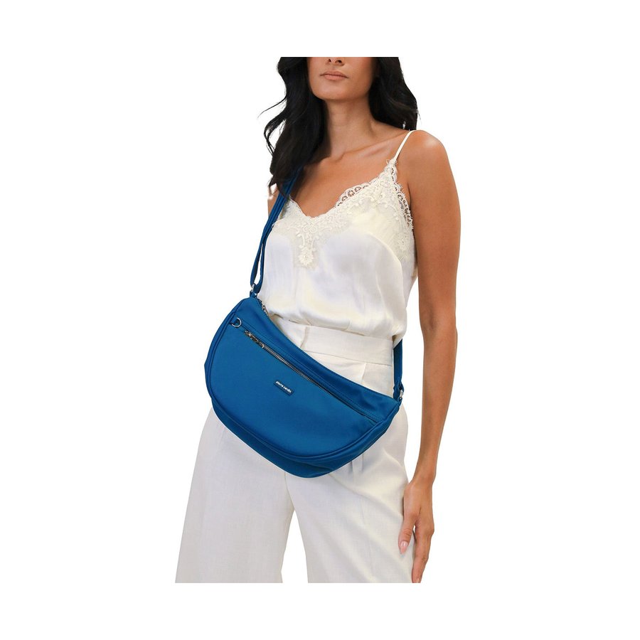 Pierre Cardin Karla Nylon Anti-Theft Crossbody Bag Turquoise Turquoise