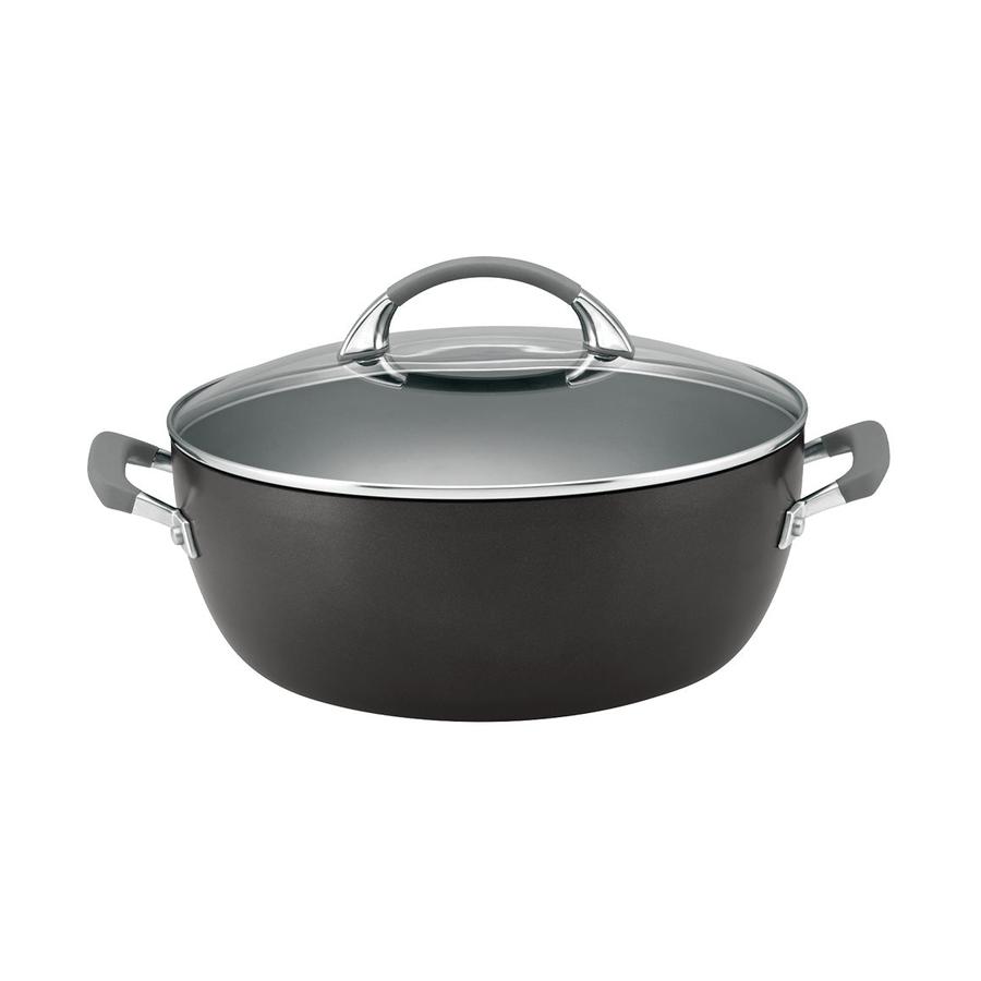 Anolon Endurance+ 30cm (7.1L) Covered Casserole Pot Black Black